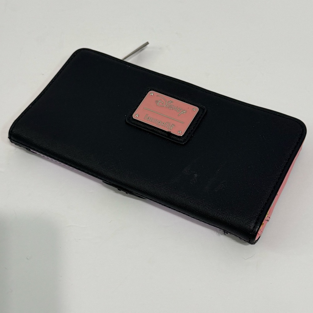 Disney Loungefly Wallet in Black and Pink - Picture 2 of 9